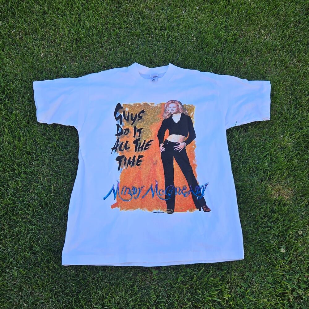 Vintage Mindy McCready T-Shirt size XL Guys Do It All The Time Single Stitch EUC
